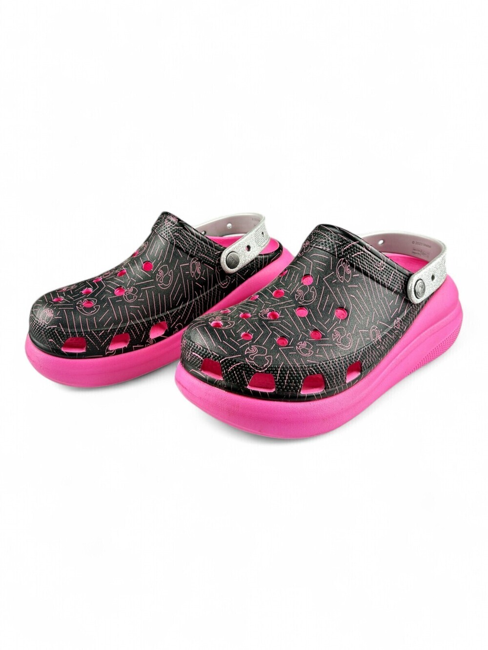 Crocs Classic Platform Clog Pink/Black Women's US 11